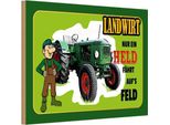 Vianmo Insegna In Legno 20X30 Cm Landwirt Nur Ein Held FäHrt Feld