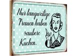 Vianmo Insegna In Legno 12X18 Cm Langweilige Frauen Saubere KüChen