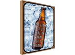 Vianmo Insegna In Legno 18X12 Cm Leben Ist Zurz Um Warmes Bier