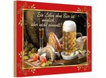 Vianmo Insegna In Legno 12X18 Cm Leben Ohne Bier Ist Sinnlos