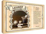 Vianmo Insegna In Legno 20X30 Cm Lehrer