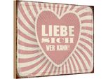 Vianmo Insegna In Legno 20X30 Cm Liebe Sich Wer Kann