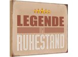 Vianmo Insegna In Legno 20X30 Cm Legende Im Ruhestand