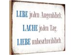 Vianmo Insegna In Legno 12X18 Cm Liebe Lache Jeden Tag