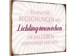 Vianmo Insegna In Legno 20X30 Cm Lieblingsmenschen Leben