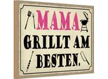 Vianmo Insegna In Legno 20X30 Cm Mama Grillt Am Besten