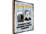 Vianmo Insegna In Legno 30X20 Cm Man Cave Bier Manly Men Doing