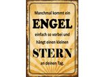 Vianmo Insegna In Legno 30X20 Cm Manchmal Kommt Ein Engel