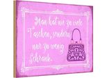 Vianmo Insegna In Legno 12X18 Cm Man Hat Nie Zu Viele Taschen