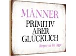 Vianmo Insegna In Legno 20X30 Cm MäNner Primitiv Aber GlüCklich