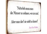 Vianmo Insegna In Legno 20X30 Cm MäNner So Nehmen Wie Sie Sind