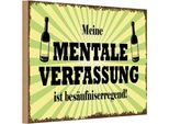 Vianmo Insegna In Legno 20X30 Cm Meine Mentale Verfassung Ist