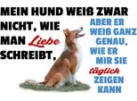 Vianmo Insegna In Legno 20X30 Cm Mein Hund Weiß Zwar Hundeliebe