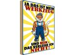 Vianmo Insegna In Legno 18X12 Cm Mein Werkzeug Verleihe Ich Nicht