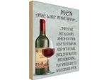 Vianmo Insegna In Legno 18X12 Cm Men Are Like Fine Wine MäNner