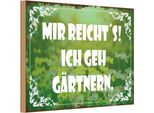 Vianmo Insegna In Legno 12X18 Cm Mir Reicht`S Ich Geh GäRtnern