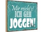 Vianmo Insegna In Legno 12X18 Cm Mir Reicht`S Ich Geh Joggen !