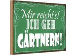 Vianmo Insegna In Legno 12X18 Cm Mir Reicht`S Ich Geh GäRtnern
