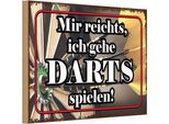 Vianmo Insegna In Legno 12X18 Cm Mir Reichts Ich Gehe Darts Spiel