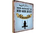 Vianmo Insegna In Legno 30X20 Cm Mir Reicht´S Ich Geh Schaukeln