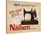 Vianmo Insegna In Legno 12X18 Cm Mir Reicht's Ich Geh NäHen