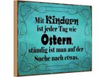 Vianmo Insegna In Legno 20X30 Cm Mit Kindern Ist Jeder Tag Ostern