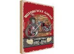 Vianmo Insegna In Legno 30X20 Cm Motorrad Motorcycle Garage Service
