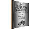Vianmo Insegna In Legno 30X20 Cm Motorrad Biker Code You Only Live Once