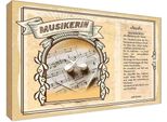 Vianmo Insegna In Legno 20X30 Cm Musikerin