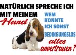 Vianmo Insegna In Legno 12X18 Cm NatüRlich Spreche Ich Mit Hund