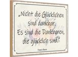 Vianmo Insegna In Legno 20X30 Cm Nicht GlüCkliche Sind Dankbar