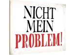 Vianmo Insegna In Legno 12X18 Cm Nicht Mein Problem
