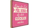 Vianmo Insegna In Legno 30X20 Cm Nimm Zeit FüR Dinge GlüCklich