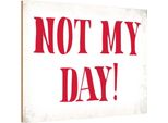 Vianmo Insegna In Legno 20X30 Cm Not My Day Nicht Mein Tag