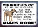 Vianmo Insegna In Legno 20X30 Cm Ohne Hund Ist Alles Doof