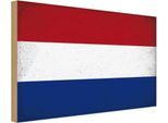 Vianmo Insegna In Legno 20X30 Cm Niederlande Netherlands Vintage