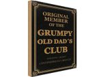 Vianmo Insegna In Legno 18X12 Cm Original Grumpy Old Dad´S Club