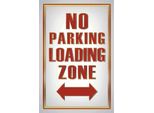 Vianmo Insegna In Legno 30X20 Cm No Parking Loading Zone
