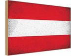 Vianmo Insegna In Legno 20X30 Cm Bandiera ÖSterreich Flag Austria Vintage