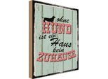 Vianmo Insegna In Legno 30X20 Cm Ohne Hund Ist Kein Zuhause