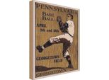 Vianmo Insegna In Legno 30X20 Cm Pennsylvania Baseball April 8Th