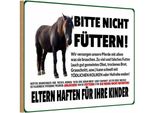 Vianmo Insegna In Legno 12X18 Cm Pferd Bitte Nicht FüTtern Eltern Haften