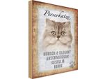 Vianmo Insegna In Legno 30X20 Cm Perserkatze Katze HüBsch