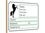 Vianmo Insegna In Legno 12X18 Cm Pferde Name Vater Mutter Geb. Am
