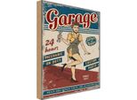 Vianmo Insegna In Legno 18X12 Cm Pinup Garage 24 Hours Repair Auto