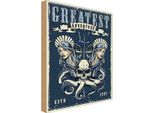 Vianmo Insegna In Legno 18X12 Cm Pinup Greatest Adventure