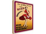 Vianmo Insegna In Legno 18X12 Cm Pinup Vorteil Bier Keine Rotweinflecken