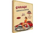 Vianmo Insegna In Legno 30X20 Cm Pinup Rgarage Service Repair Auto