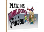 Vianmo Insegna In Legno 20X30 Cm Platz Des Himmlischen Friedens