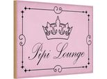 Vianmo Insegna In Legno 12X18 Cm Pipi Lounge Toilette Krone Rosa